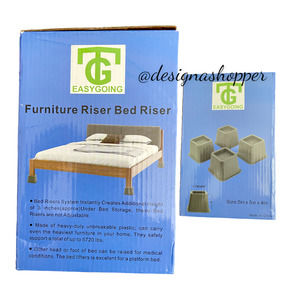 Furniture Bed Riser by EasyGoing New In Box Four Risers 3" Height